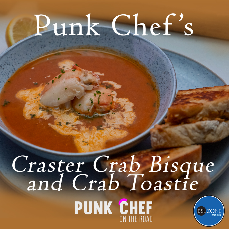 Craster Crab Bisque and Crab toasties