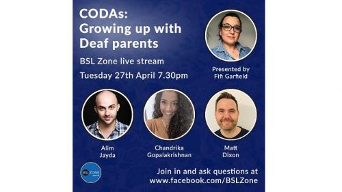 CODAs live stream - Tuesday 27th April